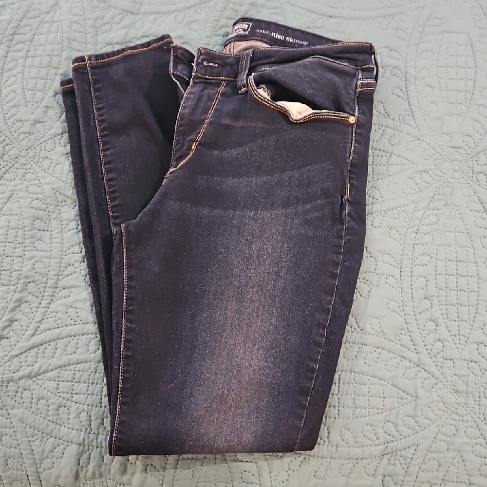 Dark Blue Mid-Rise Women's Jeans